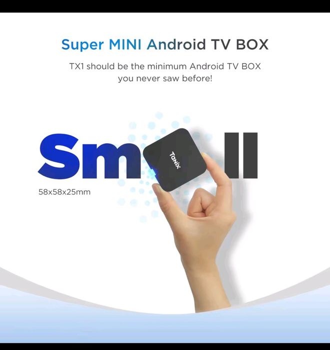 Box TV Android 1gb RAM  8gb Rom, Android 10, bluetooth NOVO
