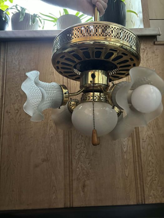 Żyrandol retro obrotowy