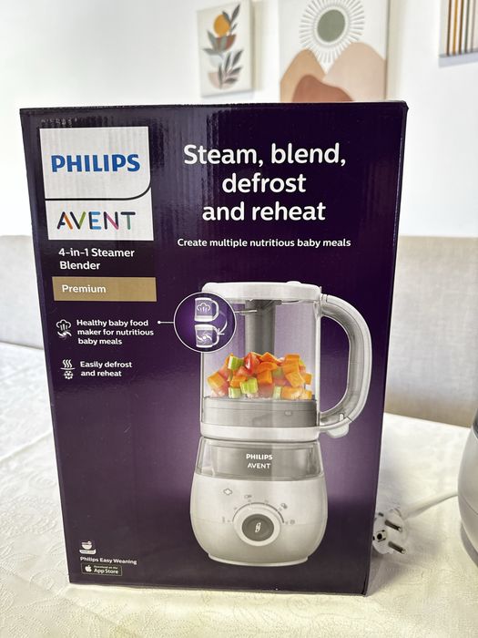 Philips Avent 4 em 1 Cozinha a Vapor e Liquidificadora para Bebé – Como Nova
