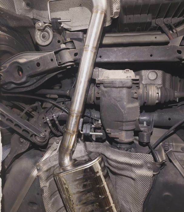 Linha de escape 63mm com Panela Valvula BMW E87 120D com DOWNPIPE