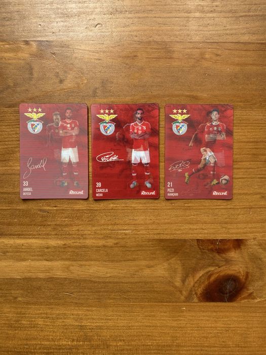 Cartas 3D do Benfica do Record 2015/16.