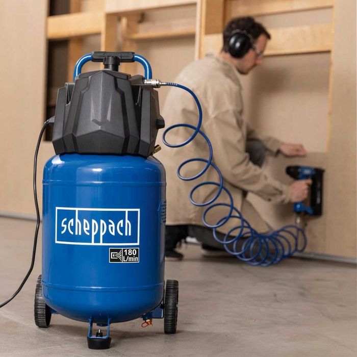 Компресор HC35V Scheppach - 1500W | 10 бар | безмасляний