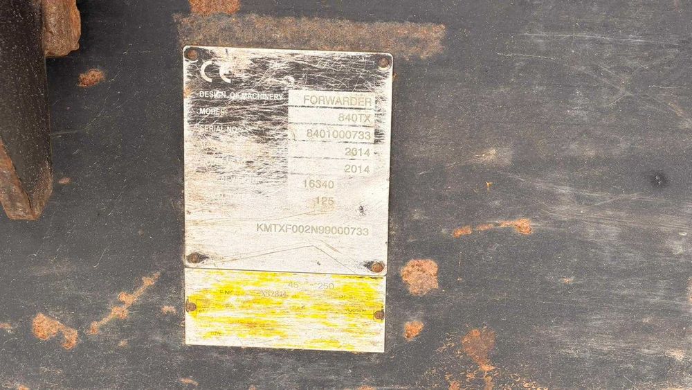Forwarder Komatsu 840 TX rok 2014