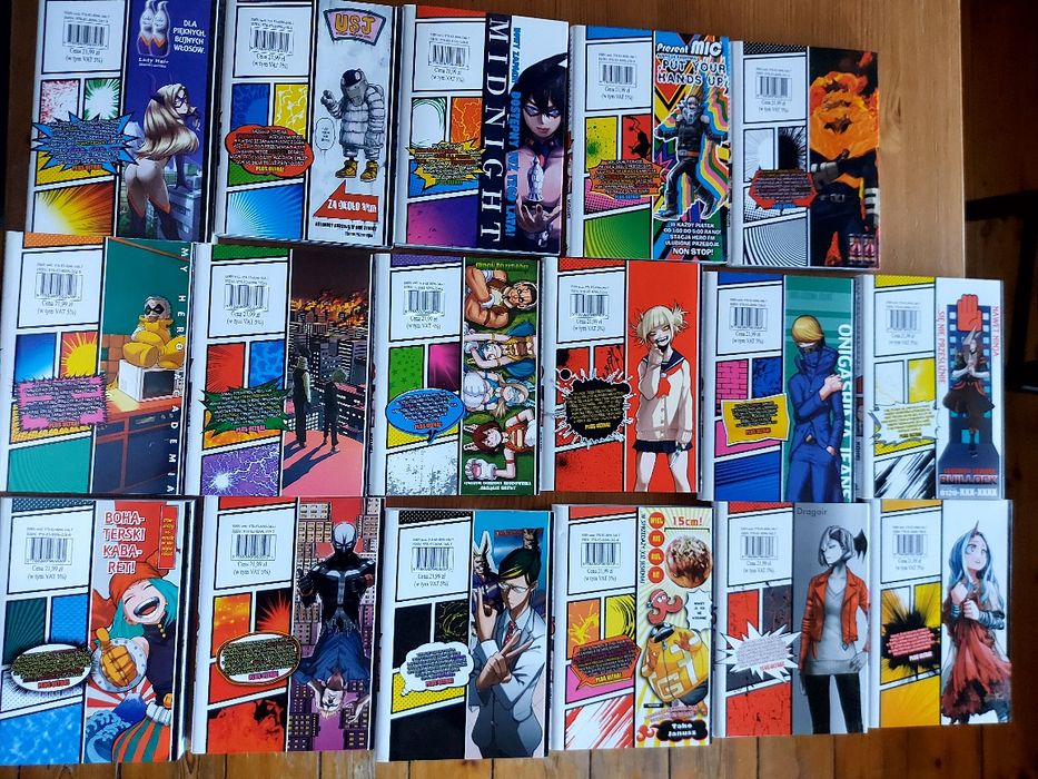 Manga My Hero Academia tomy 1-17 Nowe
