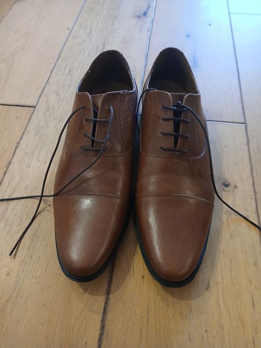 Buty meskie eleganckie wizytowe skorzane marki Asos