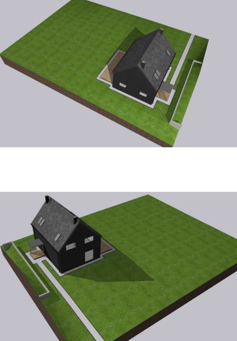 Działka leśna 1305 m² z PEŁNYMI MEDIAMI i projektem domu – Sokolniki