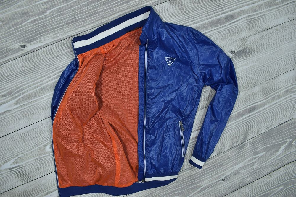 Guess Logowana Kurtka Męska Wiatrówka Bomberka S