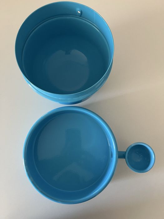 Bebedouro Vida Mansa Alumínio Azul Claro (Como Novo) - Ideal para Orelhas Compridas
