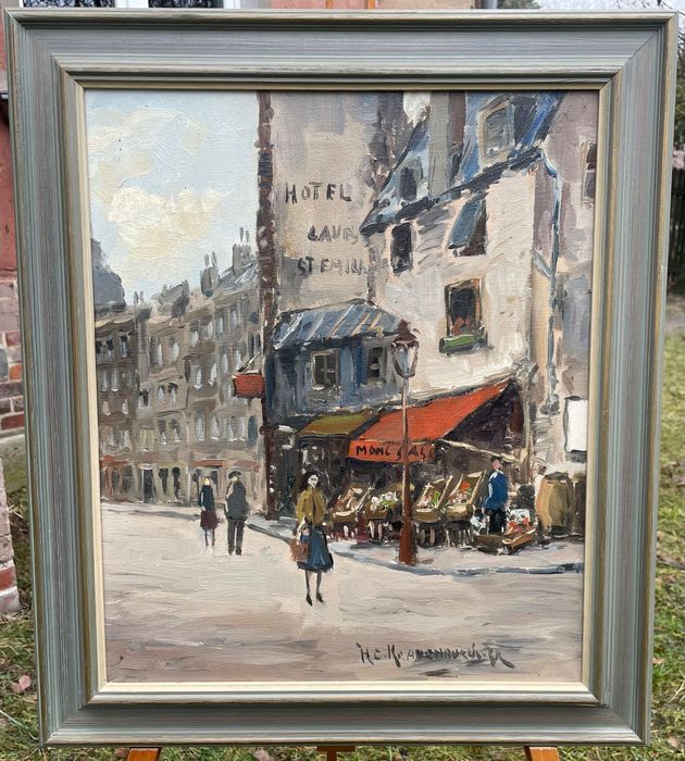 Obraz olejny HENDRIK CORNELIS KRANENBURG (ur. 1917 w Holandii) - Paryż