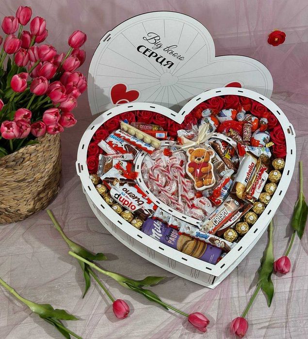 ПОД ЛЮБОЙ БЮДЖЕТ! Подарок на 8 марта девушке. Бокс со сладостями