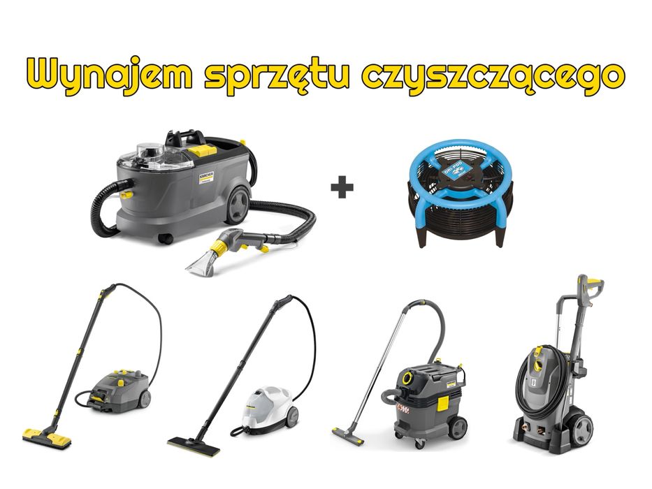 Wynajem odkurzacz piorący kärcher puzzi 10/1 parownica/myjka transport
