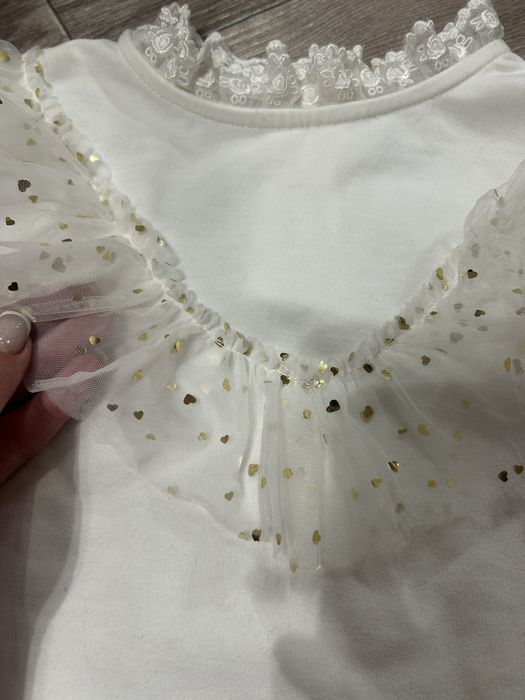 Біла святкова кофта, нарядная кофточка