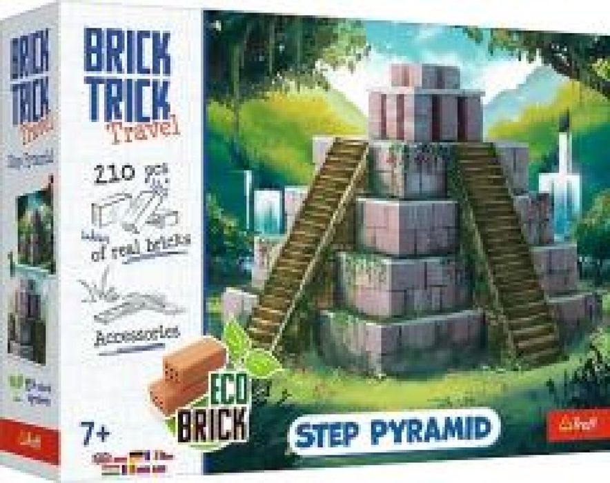 Brick Trick Travel - Piramida Schodkowa M TREFL pudełko,322x73 mm