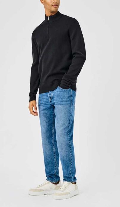 Nowy sweter męski z suwakiem Only & Sons ‘OnScooper Half Zip High Neck’ r. L