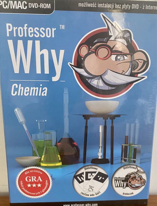 Chemia szkoła podstawowa gra PC MAC Professor Why