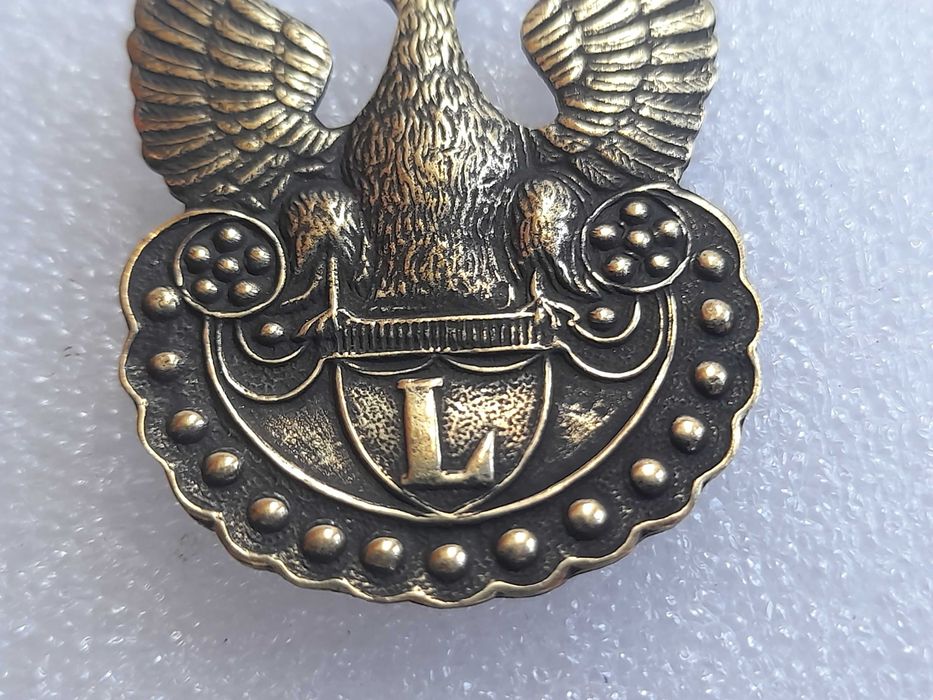Orzełek Wojsko Polskie legionowy na czapkę (metalowy)