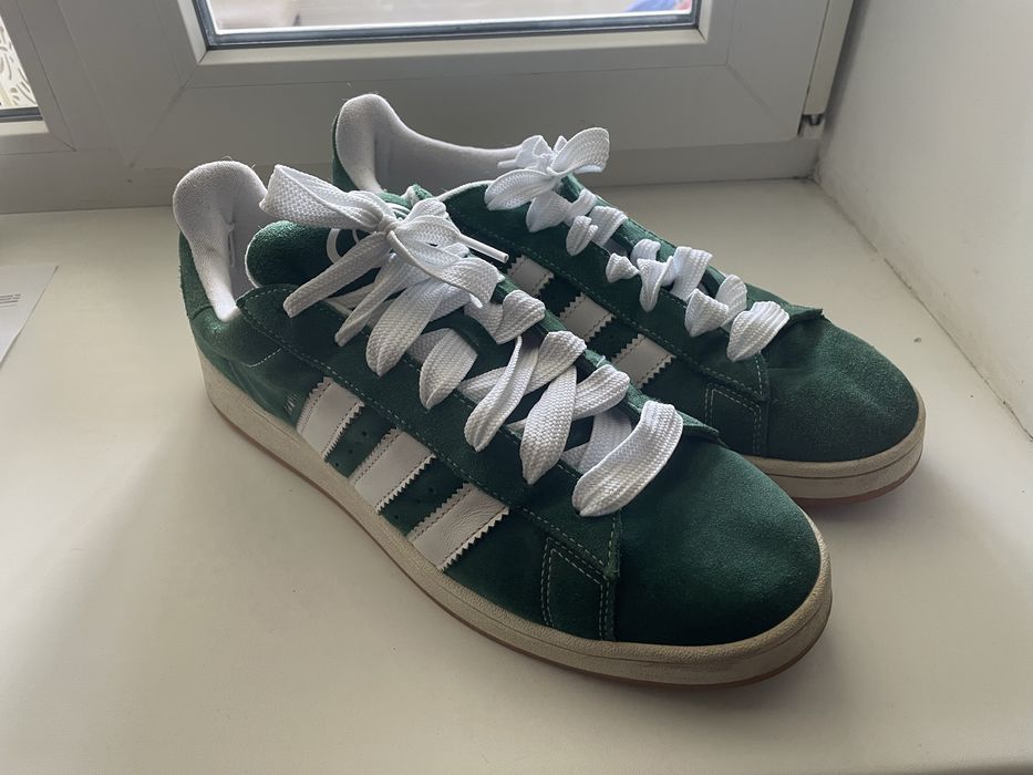 кроссовки adidas campus зеленые