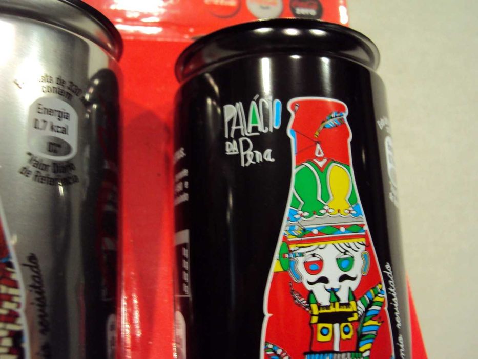 3 Latas Coca Cola Património da Unesco + expositor