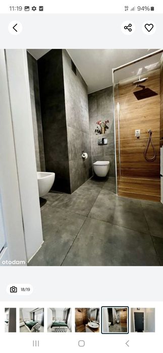 Ścianka prysznicowa kabina prysznic 200 cm na 114 cm