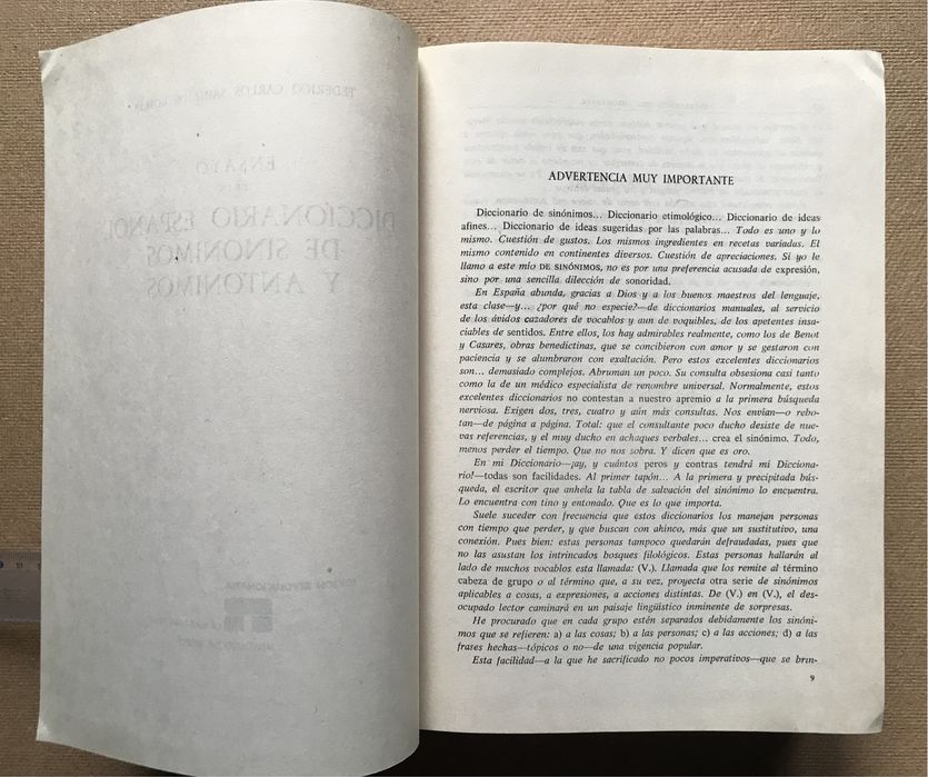 Испанский словарь синонимов и антонимов. 1968 г.