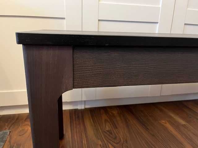 Ikea ława ławka 2 sztuki ciemny braz