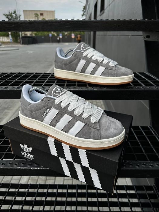 Кроссовки Adidas Campus чоловічі сірі чорні адідас кампус Кросівки