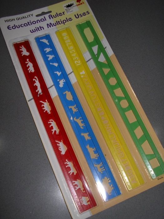 Réguas para Crianças, Vários Formatos