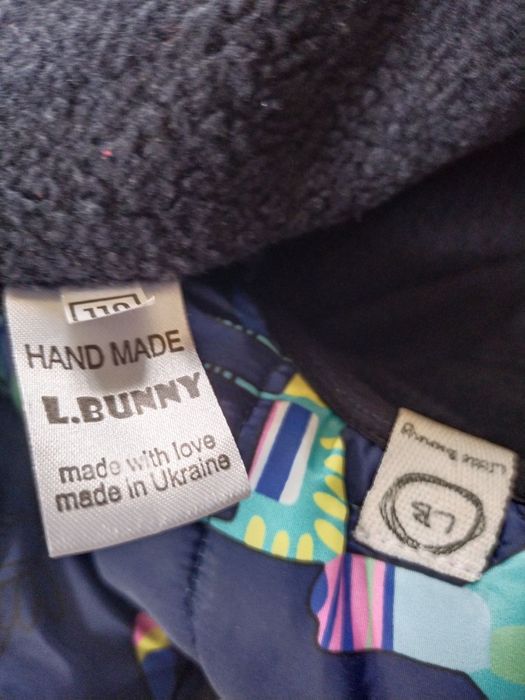 Зимова куртка на дівчинку 104  110 116 llittle bunny