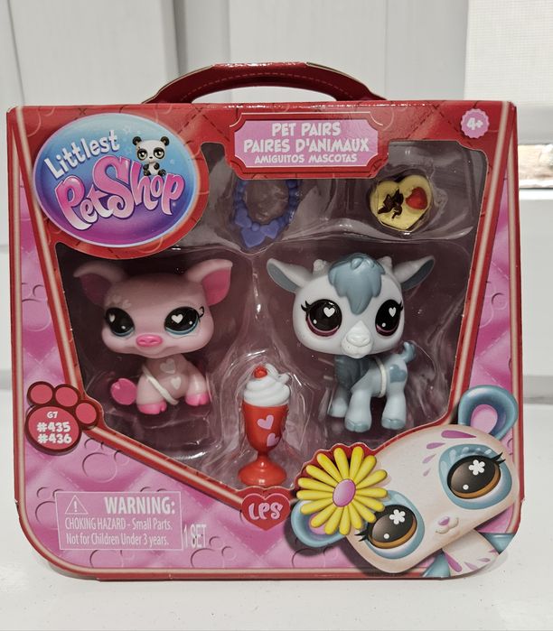 LITTTLEST PET SHOP LPS PET  zestaw  2 figurki  ŚWINKA KOZA G7 #435 #436