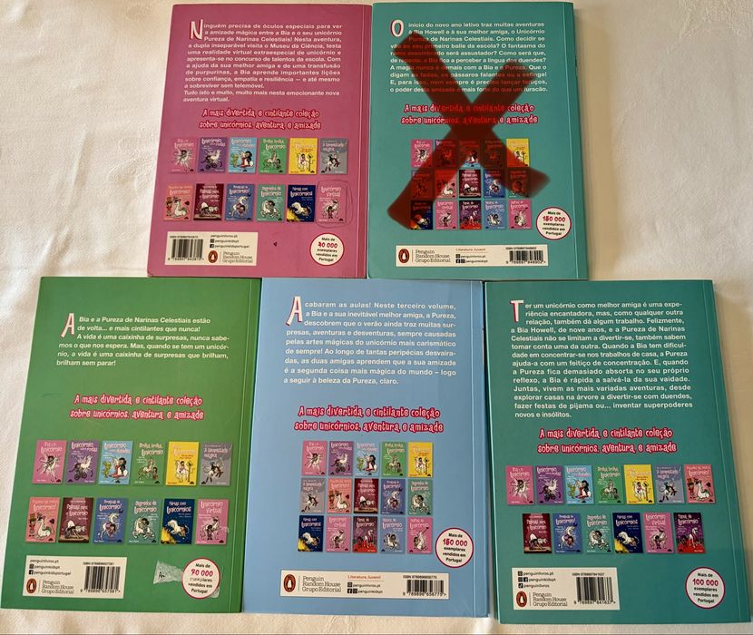 Coleção livros juvenis Bia e o Unicórnio