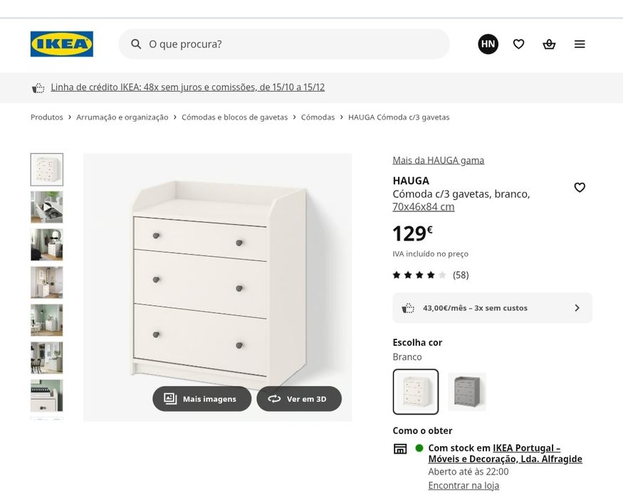 Cómoda IKEA Hauga