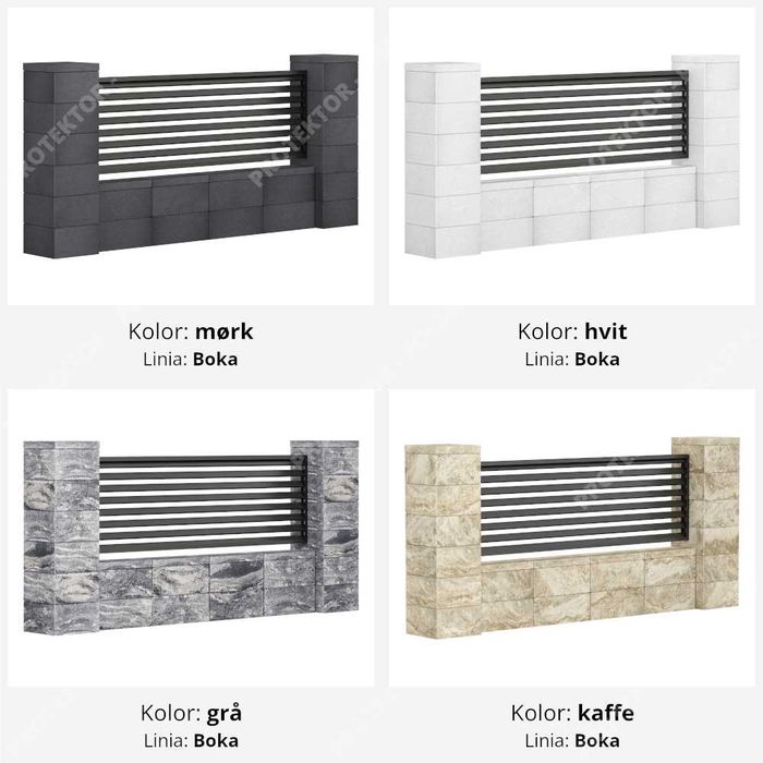 pustak ogrodzeniowy słupek brama płot podmurówka palisada mur ściana