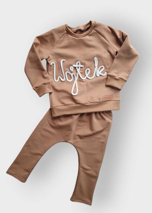 DRES komplet dla chłopca bluza baggy IMIĘ DZIECKA  handmade