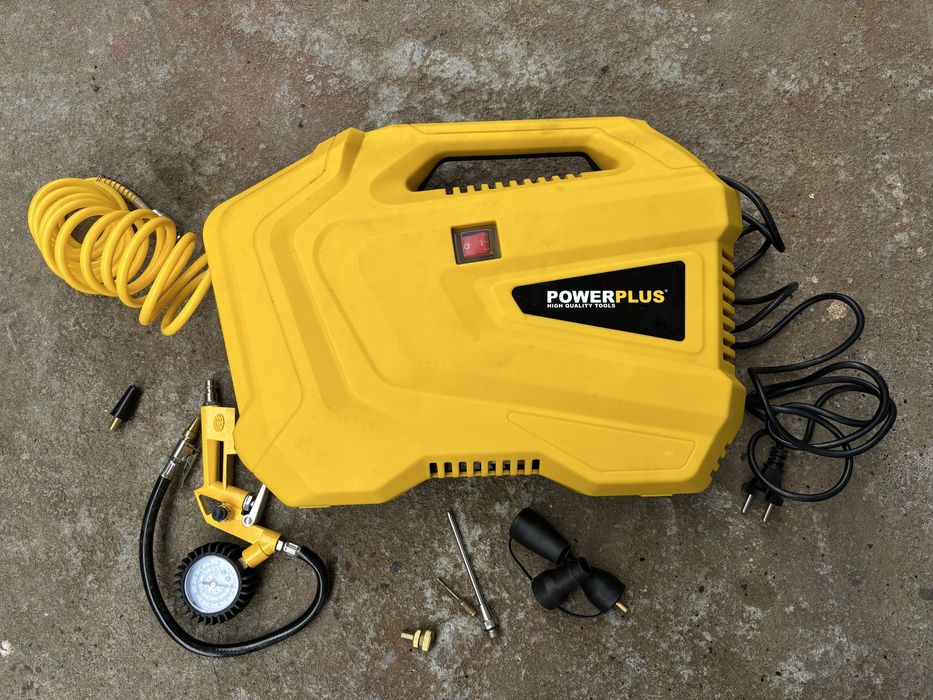 Безмасляний компресор Powerplus POWX1706 1100 Вт 8 бar.