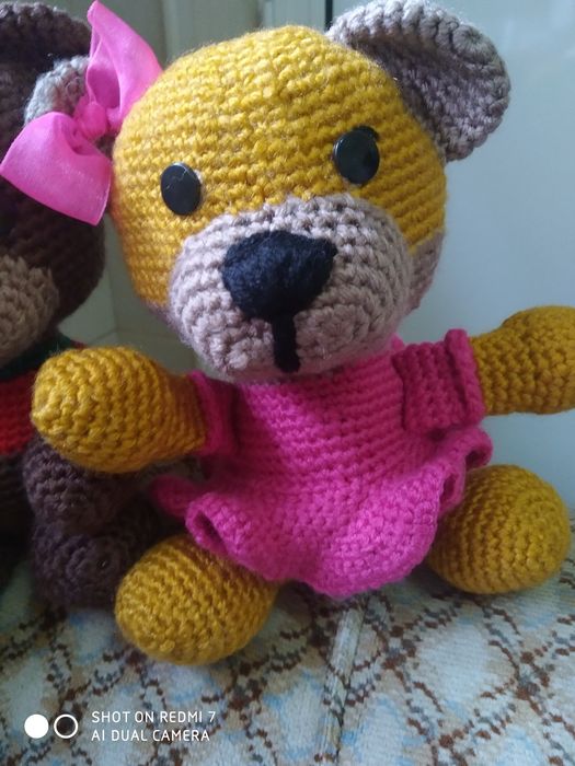 Casal de ursos em amirugami