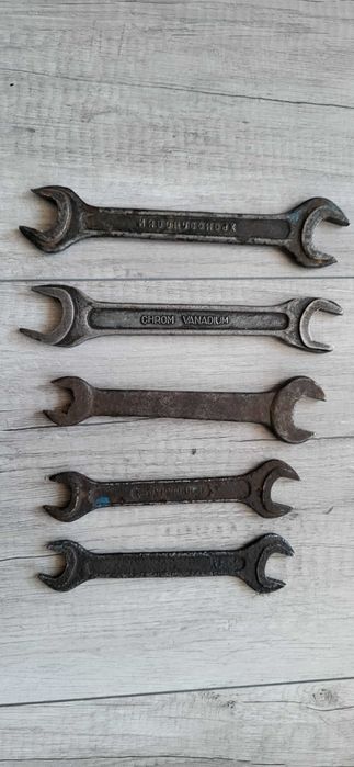 Kluczy płaskie produkcja ZSRR 5 szt