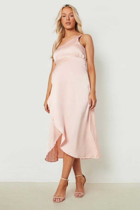 Sukienka satynowa ciążowa