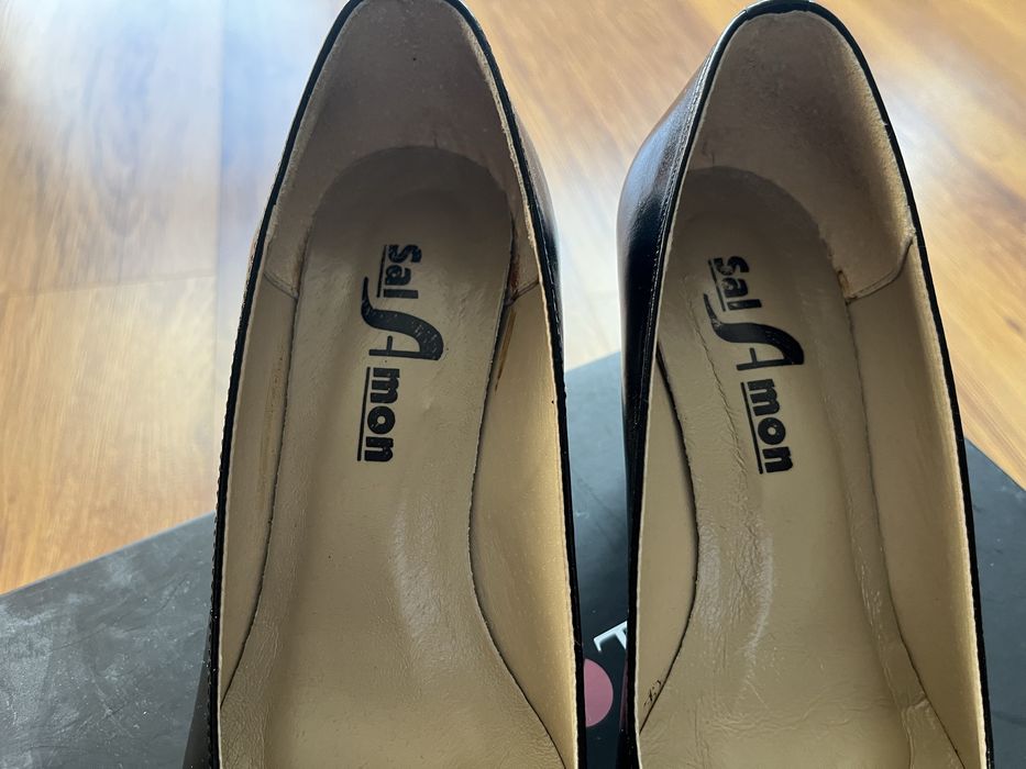 Buty ze skóry czarne