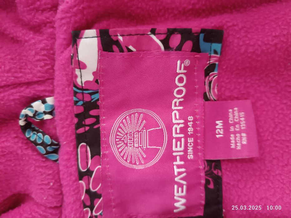 Куртка для дівчинки весна-осінь 12 місяців