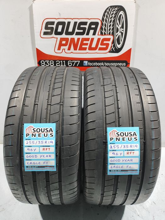 2 pneus semi novos 255-35R19 Good year RFT - Oferta dos Portes