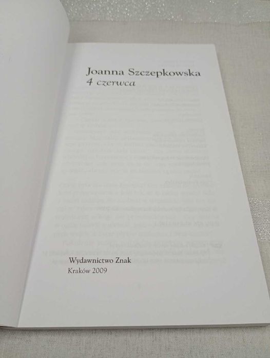 4 czerwca. Joanna Szczepkowska