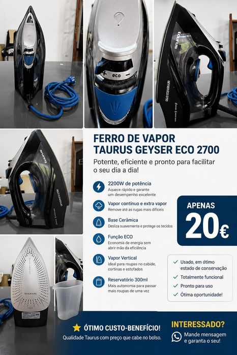 Ferro de passar Taurus