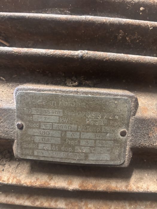 Sprzedam silnik elektryczny 7,5kw