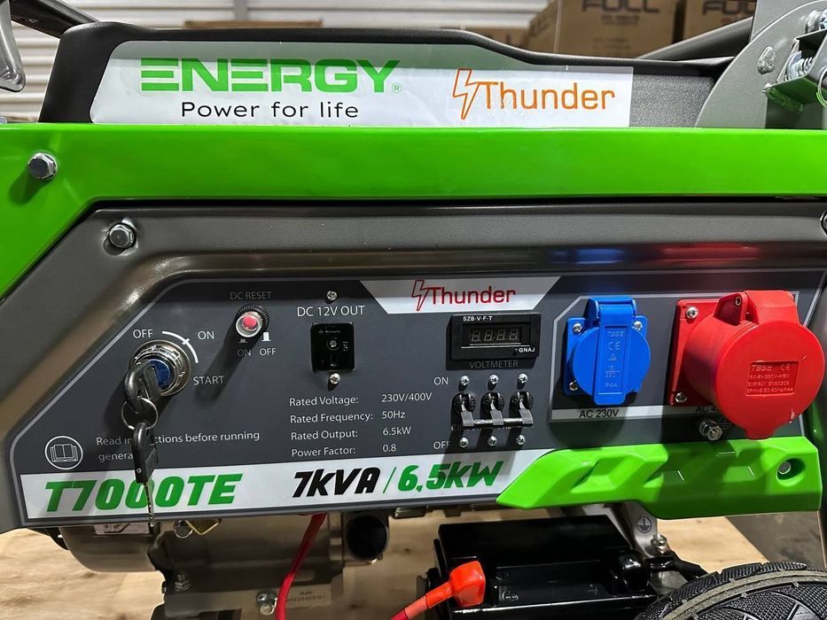 Генератор трифазний бензиновый ENERGY Thunder T7000TE  (6,5 кВт)