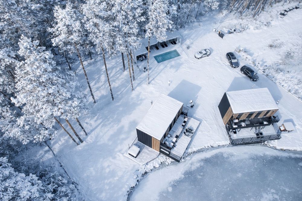 Weekend we dwoje walentynki domki Okuninka jacuzzi grill las