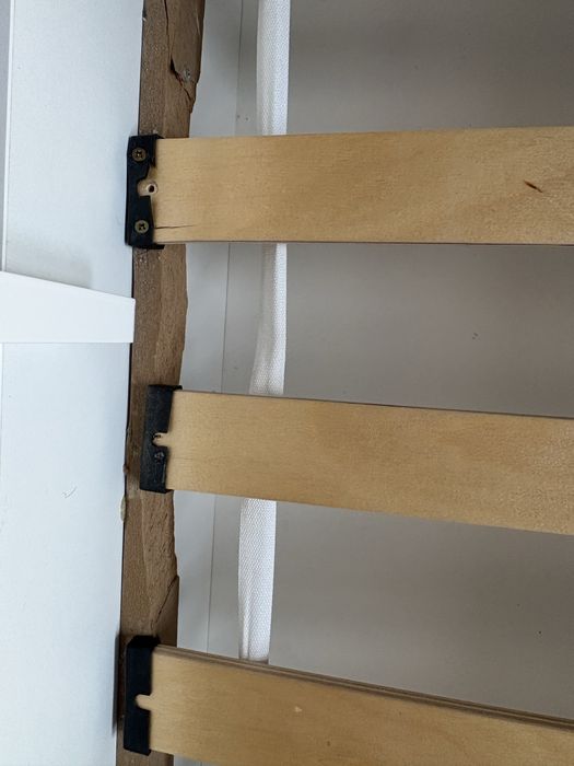 Łóżko dziecięce białe LUK 160x80cm z szufladą i materacem
