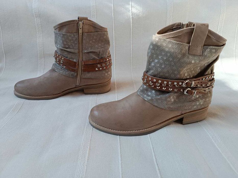 Maripe шкіряні чобітки черевики Італія р.38 устілка 25см нові