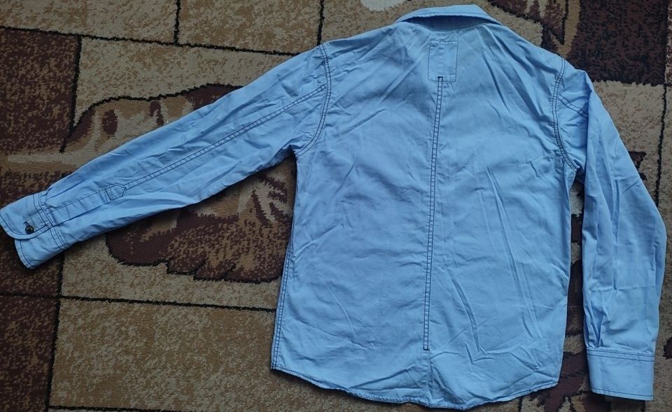 Бавовняна сорочка рубашка хлопчику на зріст 140 см