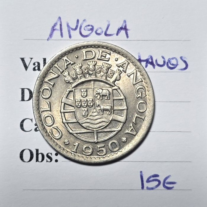 50 centavos 1950 Angola
