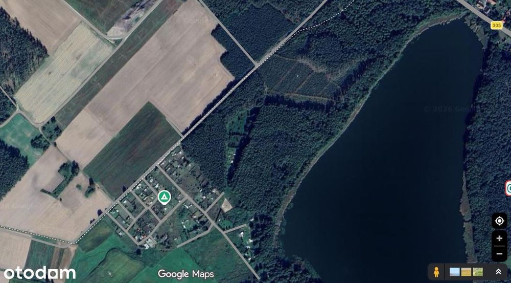 Słoneczna enklawa nad Jeziorem Lgińskim Małym – 1000m2, jezioro, las
